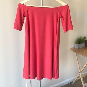 Forever 21 off the shoulder pink mini